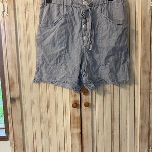 Free People High Waist Gray Shorts